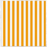 Vertical Stripes - White and Dark Tangerine Orange Canvas 16  x 16 