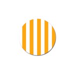 Vertical Stripes - White and Dark Tangerine Orange Golf Ball Marker (10 pack)