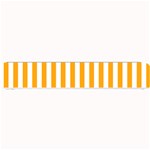 Vertical Stripes - White and Dark Tangerine Orange Small Bar Mat