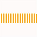 Vertical Stripes - White and Dark Tangerine Orange Medium Bar Mat