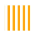Vertical Stripes - White and Dark Tangerine Orange Greeting Card 5  x 7 