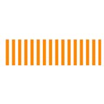 Vertical Stripes - White and Dark Orange Satin Scarf (Oblong)