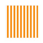 Vertical Stripes - White and Dark Orange Small Satin Scarf  (Square)