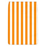 Vertical Stripes - White and Dark Orange Removable Flap Cover (L)