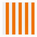 Vertical Stripes - White and Orange Medium Glasses Cloth