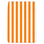 Vertical Stripes - White and Orange Removable Flap Cover (L)