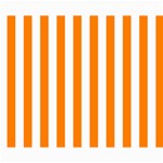 Vertical Stripes - White and Orange Collage 8  x 10 