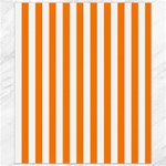 Vertical Stripes - White and Orange Canvas 8  x 10 