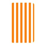 Vertical Stripes - White and Orange Memory Card Reader (Rectangular)