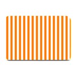 Vertical Stripes - White and Orange Plate Mat