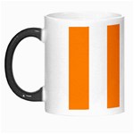 Vertical Stripes - White and Orange Morph Mug