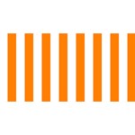 Vertical Stripes - White and Orange YOU ARE INVITED 3D Greeting Card (8x4)