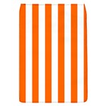 Vertical Stripes - White and Safety Orange Removable Flap Cover (S)