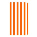 Vertical Stripes - White and Safety Orange Memory Card Reader (Rectangular)