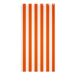 Vertical Stripes - White and Safety Orange Shower Curtain 36  x 72  (Stall)
