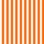 Vertical Stripes - White and Safety Orange ScrapBook Page 8  x 8 