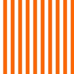 Vertical Stripes - White and Safety Orange ScrapBook Page 12  x 12 