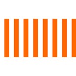Vertical Stripes - White and Safety Orange YOU ARE INVITED 3D Greeting Card (8x4)