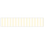 Vertical Stripes - White and Cornsilk Yellow Flano Scarf (Small)