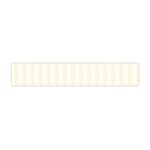 Vertical Stripes - White and Cornsilk Yellow Flano Scarf (Mini)