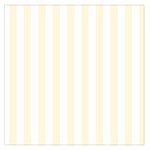 Vertical Stripes - White and Cornsilk Yellow Large Satin Scarf (Square)