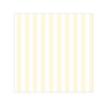 Vertical Stripes - White and Cornsilk Yellow Small Satin Scarf  (Square)
