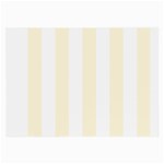 Vertical Stripes - White and Cornsilk Yellow Large Glasses Cloth (2 Sides)