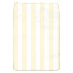 Vertical Stripes - White and Cornsilk Yellow Removable Flap Cover (S)