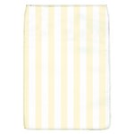Vertical Stripes - White and Cornsilk Yellow Removable Flap Cover (L)