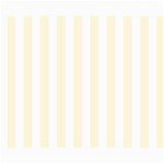 Vertical Stripes - White and Cornsilk Yellow Collage 8  x 10 