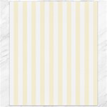 Vertical Stripes - White and Cornsilk Yellow Canvas 20  x 24 