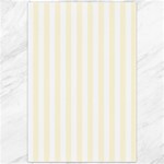 Vertical Stripes - White and Cornsilk Yellow Canvas 20  x 30 