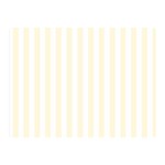 Vertical Stripes - White and Cornsilk Yellow Double Sided Flano Blanket (Mini)