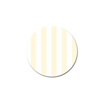 Vertical Stripes - White and Cornsilk Yellow Golf Ball Marker (4 pack)