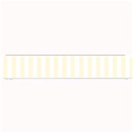 Vertical Stripes - White and Cornsilk Yellow Small Bar Mat