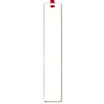 Vertical Stripes - White and Cornsilk Yellow Large Book Mark