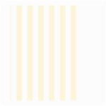 Vertical Stripes - White and Cornsilk Yellow Large Garden Flag (Two Sides)