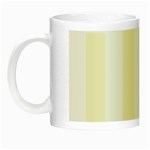 Vertical Stripes - White and Cornsilk Yellow Night Luminous Mug