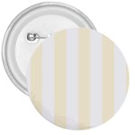 Vertical Stripes - White and Cornsilk Yellow 3  Button