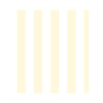 Vertical Stripes - White and Cornsilk Yellow Greeting Card 4.5  x 6 
