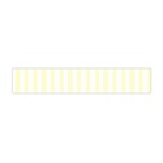 Vertical Stripes - White and Cream Yellow Flano Scarf (Mini)