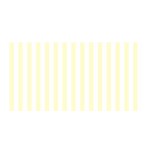 Vertical Stripes - White and Cream Yellow Satin Wrap