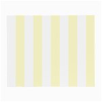 Vertical Stripes - White and Cream Yellow Small Glasses Cloth