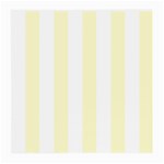 Vertical Stripes - White and Cream Yellow Medium Glasses Cloth (2 Sides)