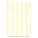 Vertical Stripes - White and Cream Yellow Removable Flap Cover (S)