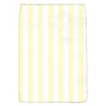 Vertical Stripes - White and Cream Yellow Removable Flap Cover (L)
