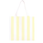 Vertical Stripes - White and Cream Yellow Grocery Light Tote Bag