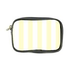 Vertical Stripes - White and Cream Yellow Coin Purse