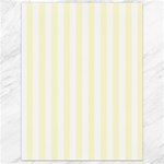 Vertical Stripes - White and Cream Yellow Canvas 18  x 24 