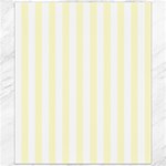 Vertical Stripes - White and Cream Yellow Canvas 20  x 24 